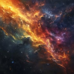 Fototapeta premium Eternal Nebula Cosmic Horizon