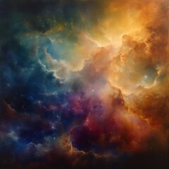 Galactic Serenity in Nebula Harmony