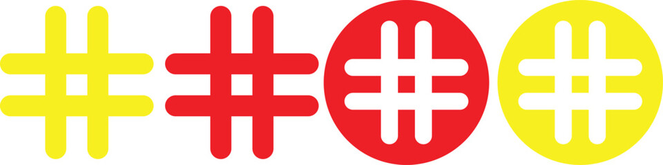 Hashtag icon vector illustration. hashtag sign and symbol