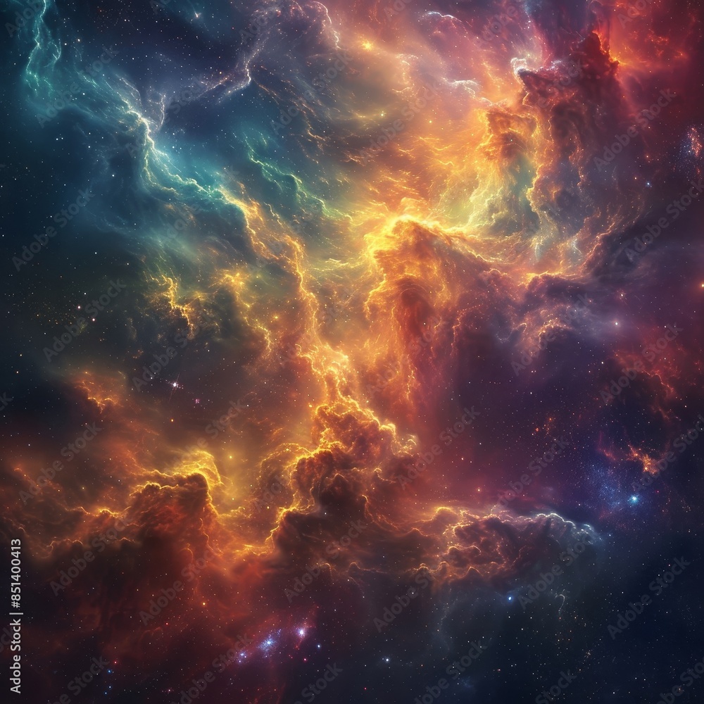Canvas Prints cosmic nebula nexus