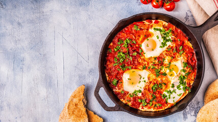 Shakshuka in a Frying Pan.
