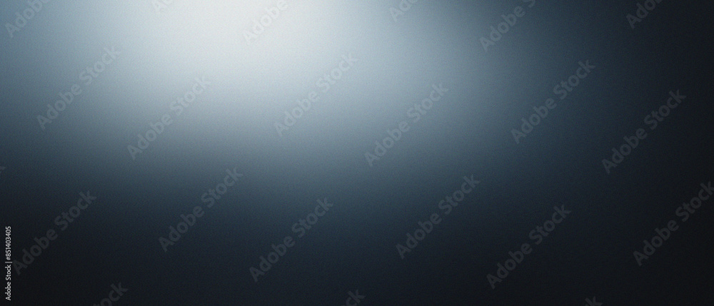 Poster abstract gradient background with smooth transition from dark to light blue tones, blurred noise and