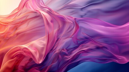 Obraz premium Fluid wave texture with vibrant red to purple gradient