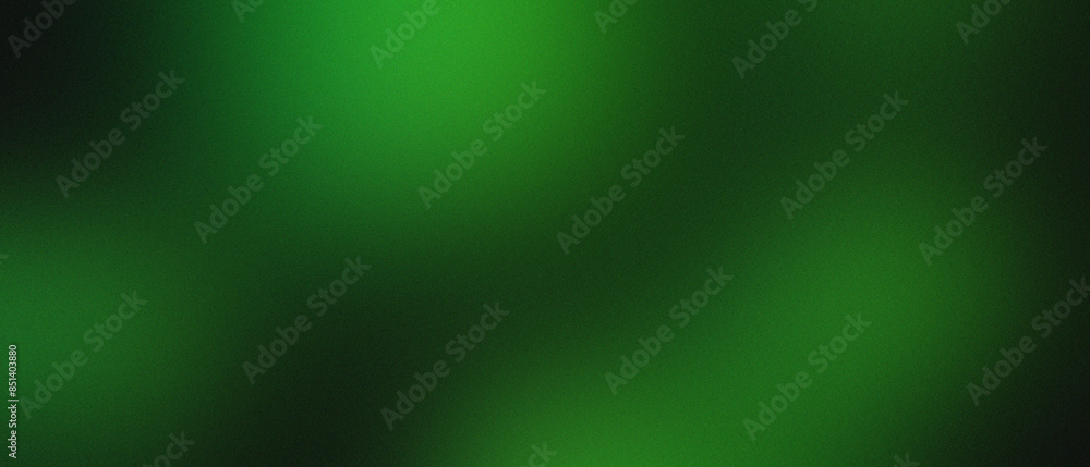 Poster abstract green background with soft gradient and blurred lights for creative design and digital art 