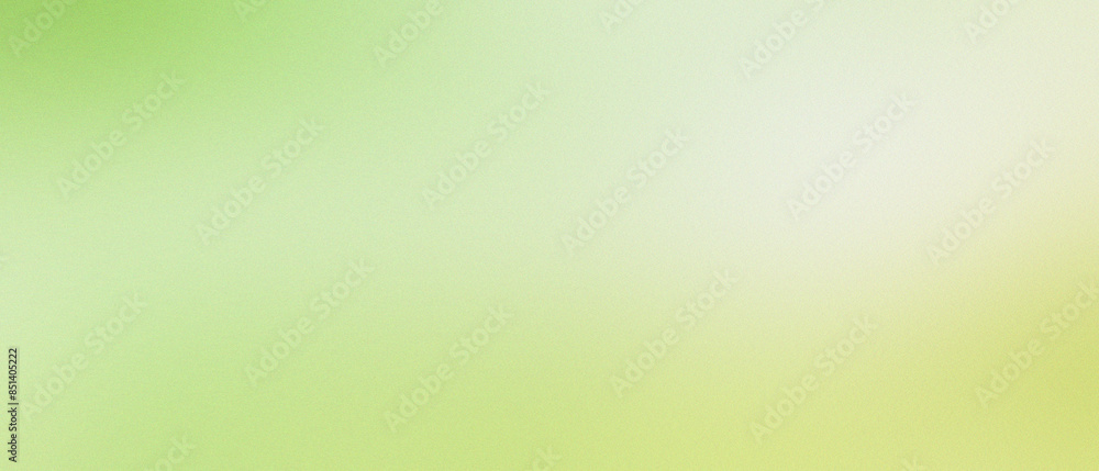 Poster soft gradient background in green and yellow tones for design and creative projects, blurred noise a