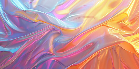 Obraz premium Holographic iridescent foil abstract colorful background