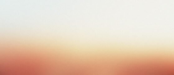 Abstract Gradient Background with Soft Warm Colors Transitioning from Red to White, blurred noise and grainy texture