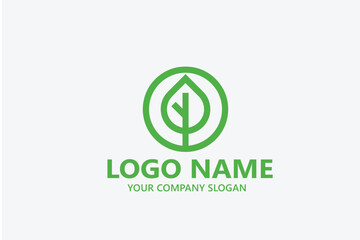  leaf logo design ready vector template