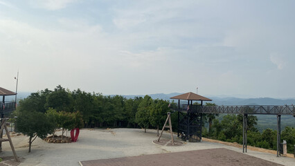 architecture skywalk structure tourism travel songkhla kuan ron hill.