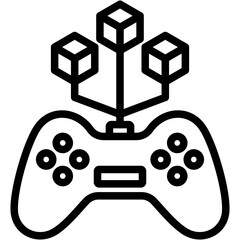 Blockchain Gaming Icon