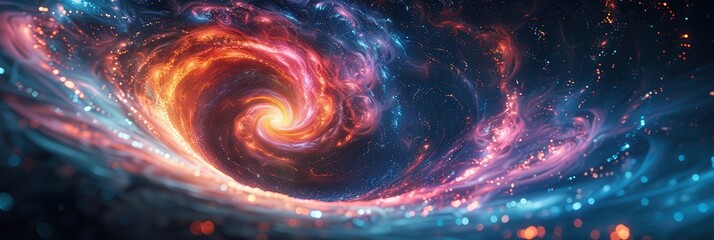 Obraz premium Abstract Spiral of Light and Color