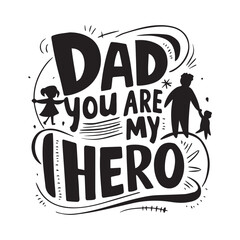 Happy fathers day typography tshirt design template, fathers day typography design