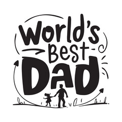 Happy fathers day typography tshirt design template, fathers day typography design