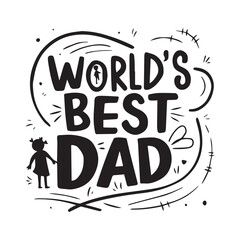 Happy fathers day typography tshirt design template, fathers day typography design