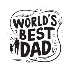 Happy fathers day typography tshirt design template, fathers day typography design