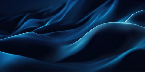 Obraz premium Dark blue gradient background grainy textured, wide background 
