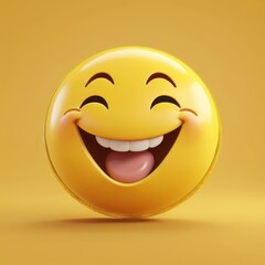 Fototapeta premium a close up of a smiley face with a big smile