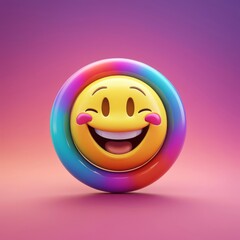 Fototapeta premium a close up of a smiley face with a big smile