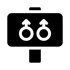 sign glyph icon