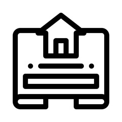 blueprint line icon
