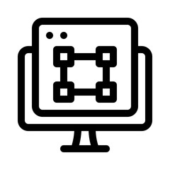 graphic design line icon