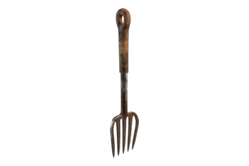 Hand cultivator isolated on transparent background