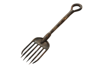 Hand cultivator isolated on transparent background