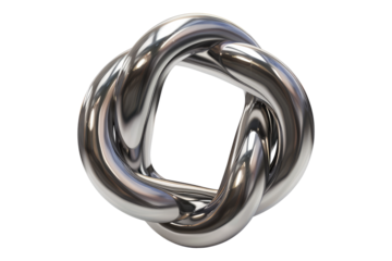 Interconnected infinity isolated on transparent background