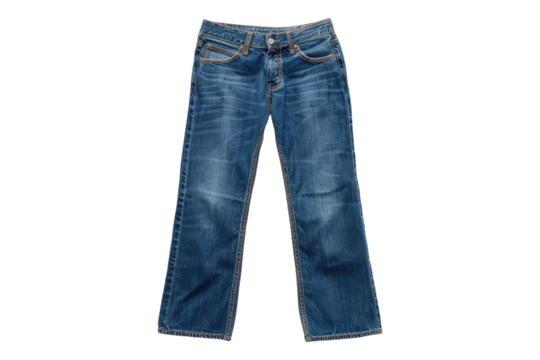 Jeans isolated on transparent background