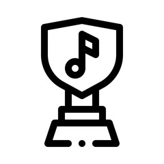 music award line icon