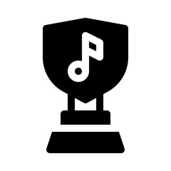 music award glyph icon