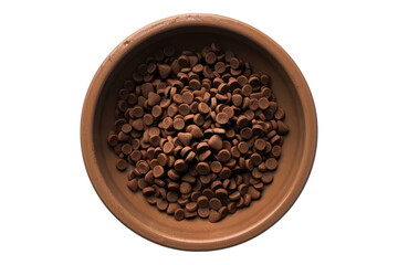 Fototapeta premium Pet food dish isolated on transparent background