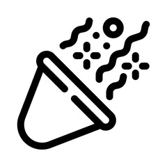 confetti line icon