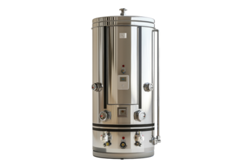 Water warming apparatus isolated on transparent background