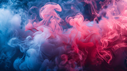 Obraz premium Gradient smoke closeup shot.
