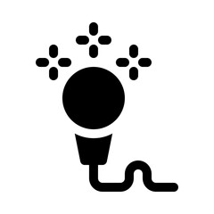 microphone glyph icon