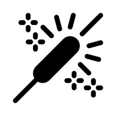 sparkler glyph icon