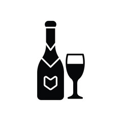 Champagne vector icon