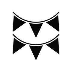 Paper Garland vector icon