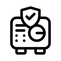 strongbox line icon