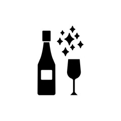 champagne concept line icon. Simple element illustration. champagne concept outline symbol design.
