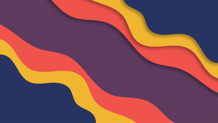 Fototapeta premium Modern abstract background. Gradient paper art background