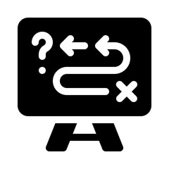 strategy glyph icon