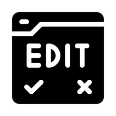 correction glyph icon