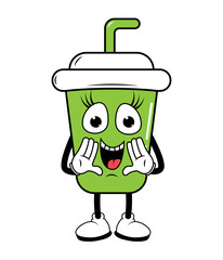 Drinking Cup Cartoon