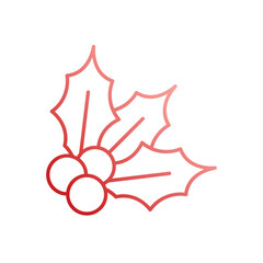 Holly vector icon