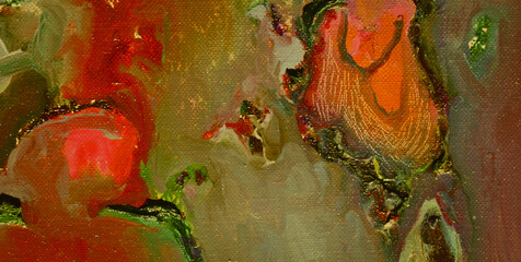 Fototapeta premium Chromatic Chaos Unleashed: Revel in the Vibrant and Joyful Symphony of Colors in an Abstract Creation 