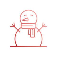 Snowman vector icon