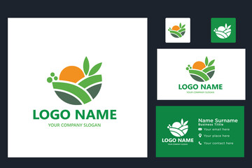 Landscape Environmental vector logo template