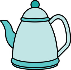 teapot isolated on white background